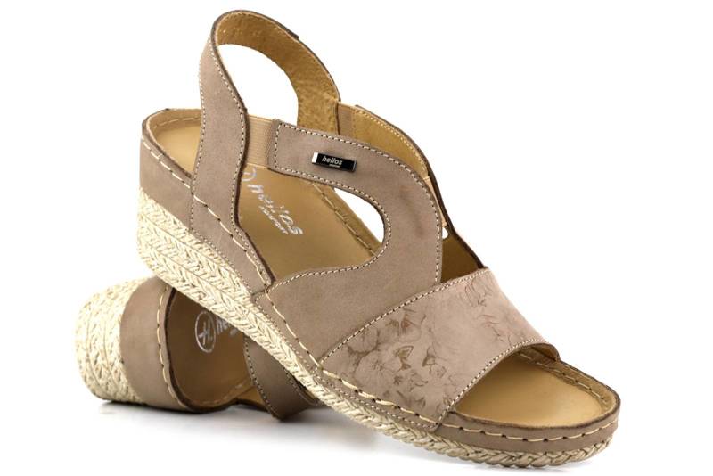 Keilsandaletten für Damen – Helios Komfort 108, beige