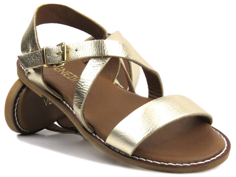 Klassische Damensandalen – VENEZIA MRZ10903, Gold