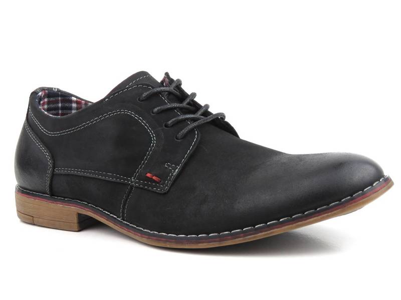 Leder-Herrenschuhe - AMERICAN CLUB CY01/21, schwarz