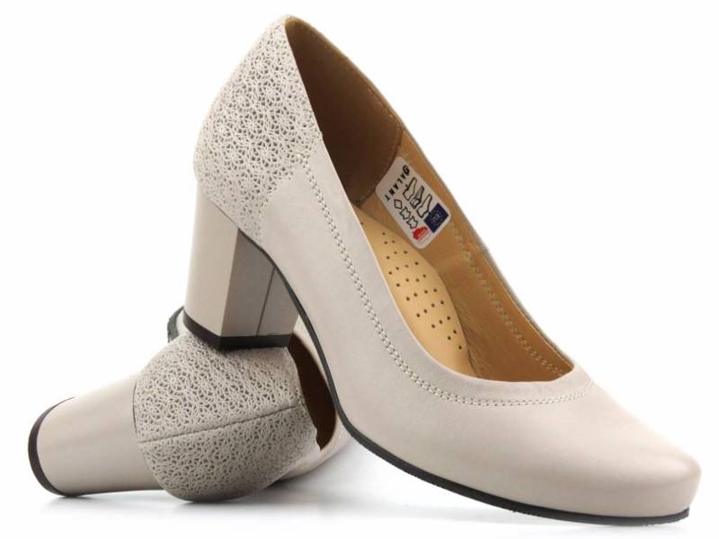 Lederpumps mit hohen Absätzen - GALANT 406, beige