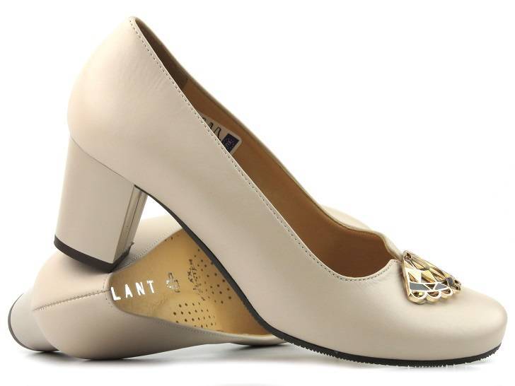 Lederpumps mit hohen Absätzen - GALANT W23-60, beige2