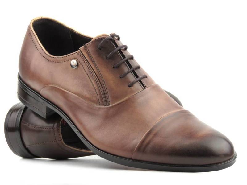 Lederschuhe, formelle Oxfords für Herren Conhpol 5540-0921, braun