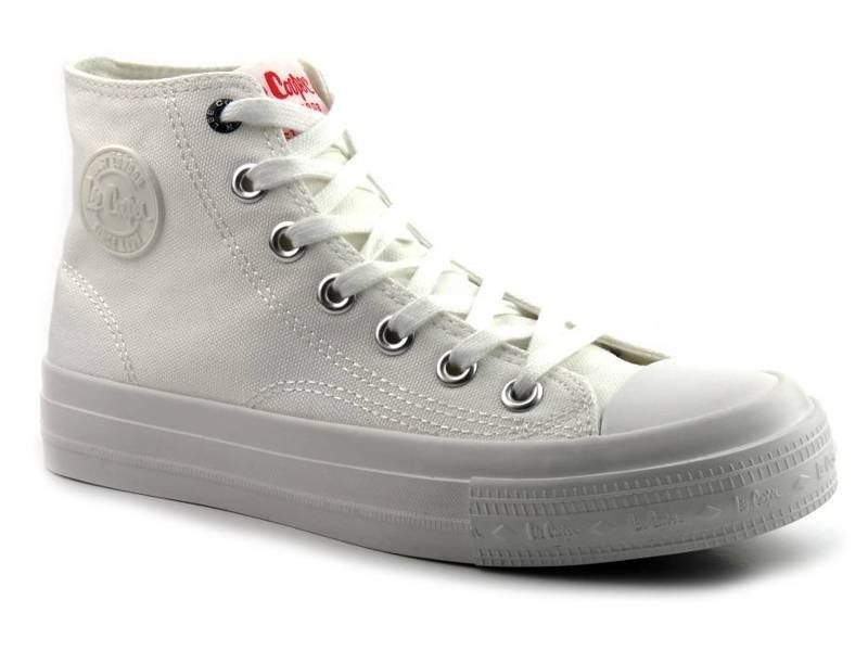 Lee Cooper 21-31-0039L Damen-High-Top-Sneaker, weiß