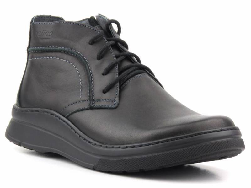 Leichte, bequeme Damen-Schnürstiefelette - HELIOS Komfort 612S, schwarz