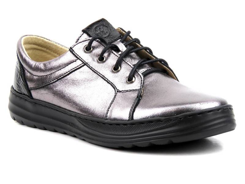 Leichte, bequeme Damenschuhe Helios Komfort 375-2, silber