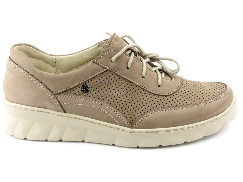 Leichte und weiche Damen-Sneaker - Helios Komfort 360, Beige