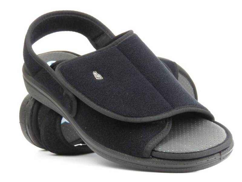 Präventive und gesundheitliche Hausschuhe und Sandalen für Herren – Befado dr Orto 079M001, Schwarz