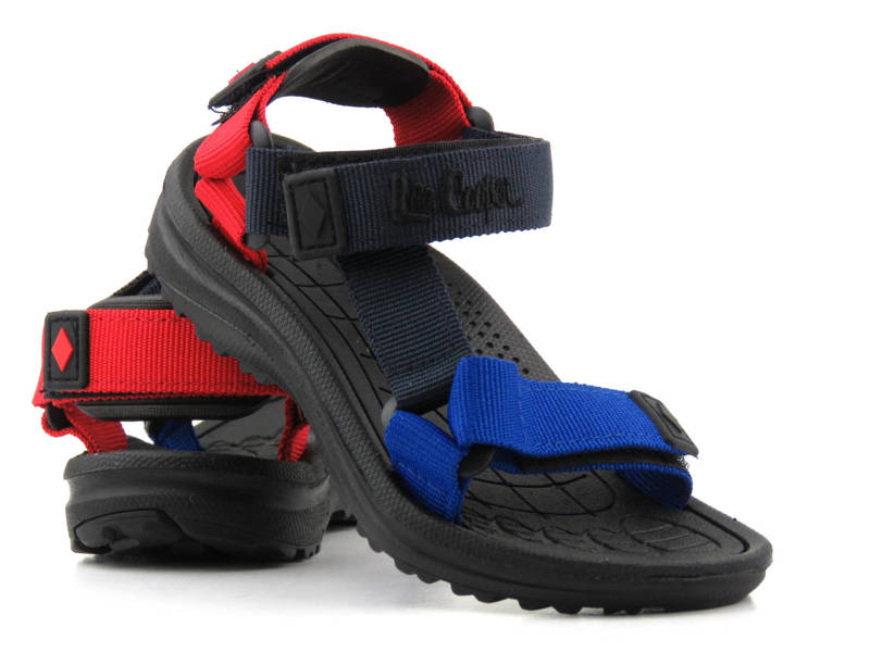 Sportliche Kindersandalen mit Klettverschluss – Lee Cooper 22-34-0952K, Marineblau