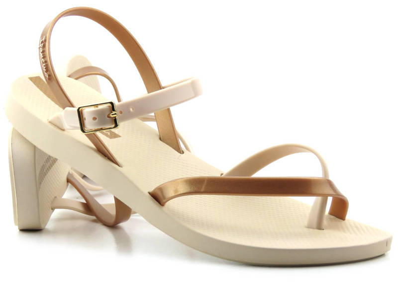 Wasserdichte Damen-Flip-Flop-Sandalen – IPANEMA 82842, Beige und Gold